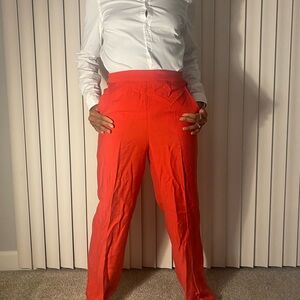 Zara Red Boot Cut Pants